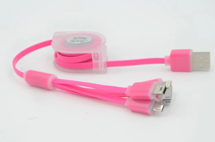 Flexibles 4-in-1-USB-Kabel für alle Telefone