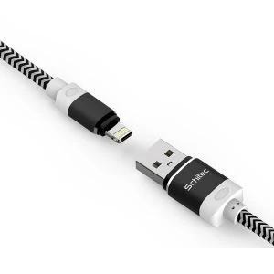 Lightning-Kabel mit hellem Rand und Aluminiumgehäuse